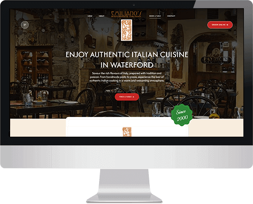 Emiliano's Restaurant in Waterford Website thumbnail